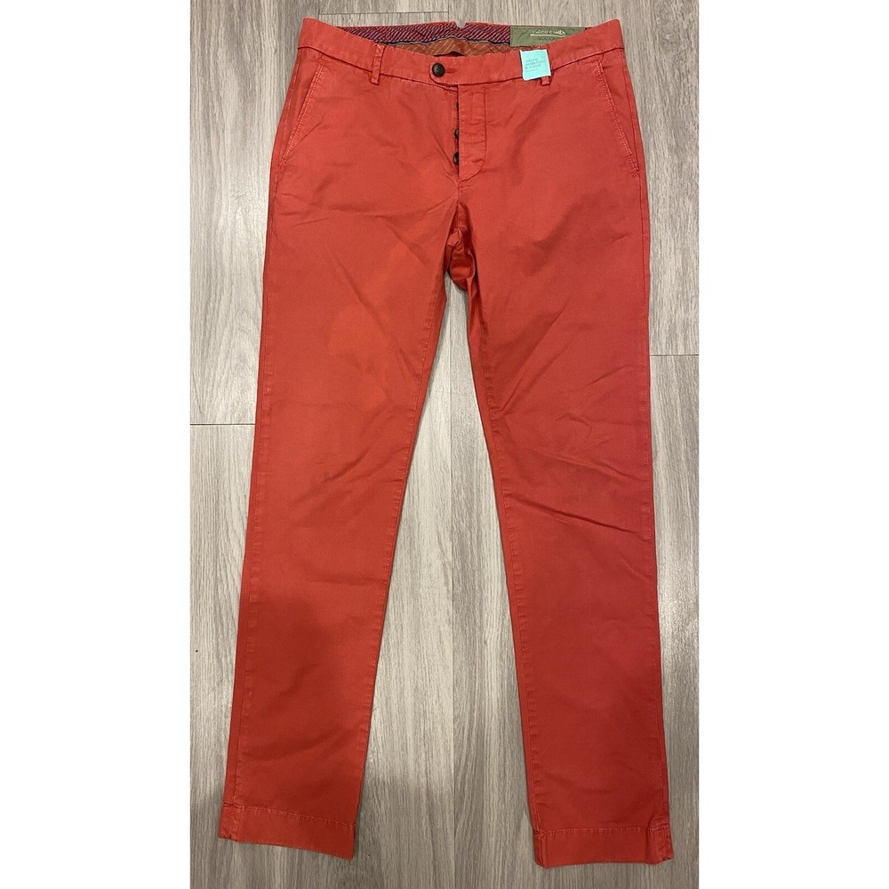Jacob Cohen Academy men's Blake Comfort Chino Pants Trousers size 33 Red Italy